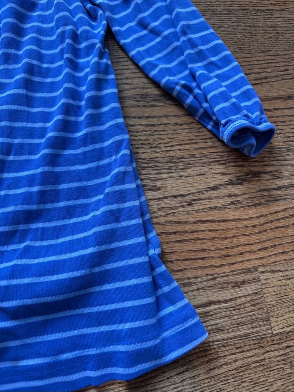 Hanna Andersson Playday Blue Striped Cotton Dress